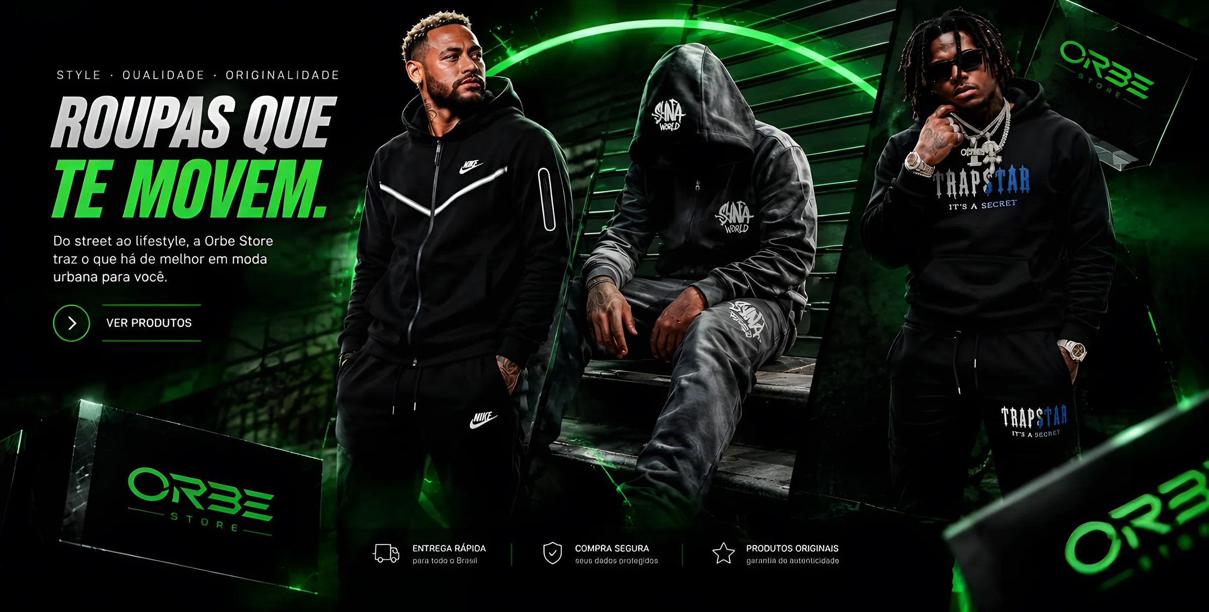 Roupas que te movem. Do street ao lifestyle.